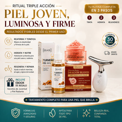 Recupera la Firmeza de tu Rostro  sin cirugía desde casa Tratamiento antiedad /Pack Lift & Glow™