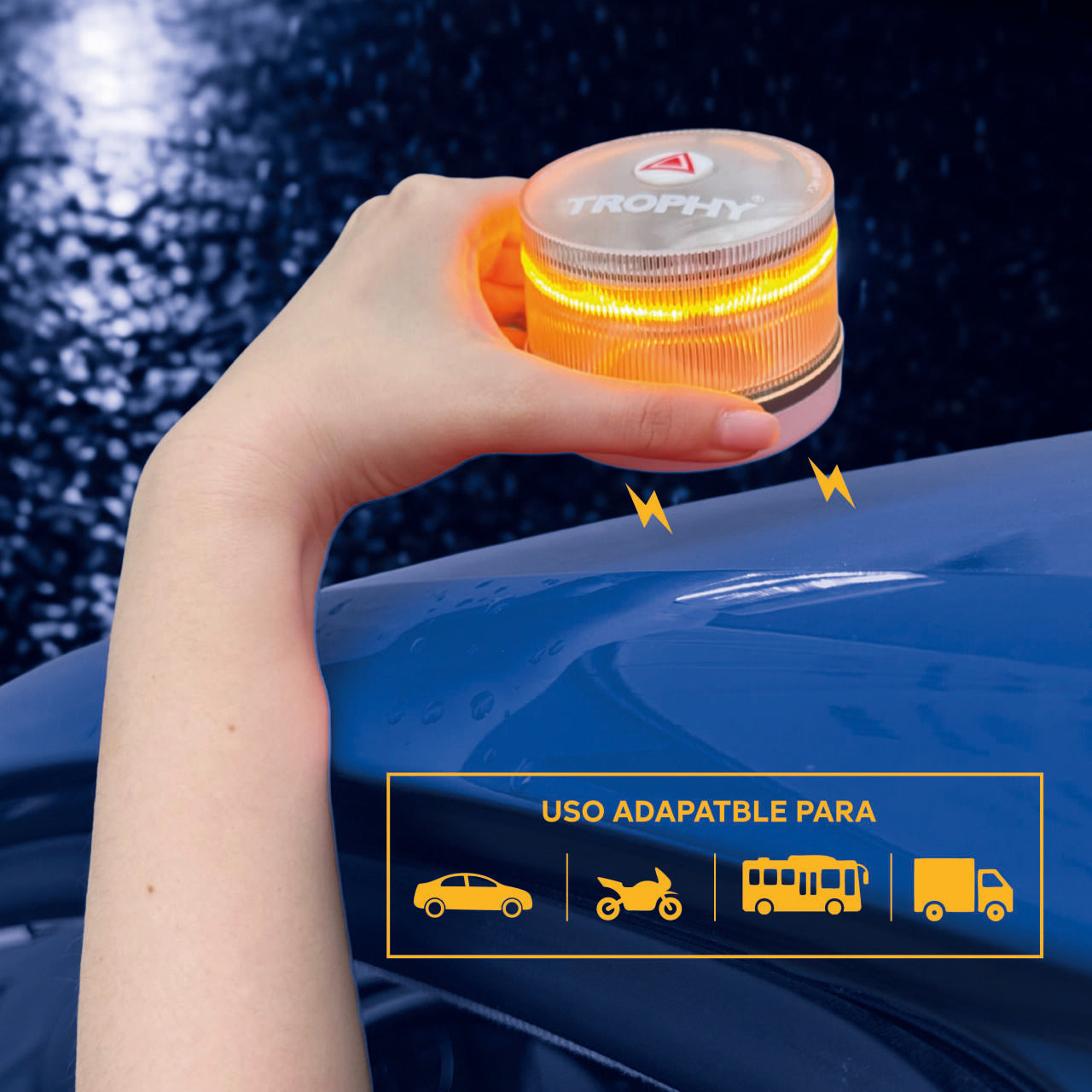 Pack 2 Balizas TROPHY TEKMEE V16 con / Geolocalización DGT 3.0